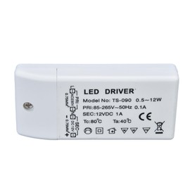 LED Driver Transformer, 12W 12V DC 1A LED Dimmable Driver, 230V AC to 12V DC Transformer, Constant Current LED Driver, Low Voltage Lighting Transformer