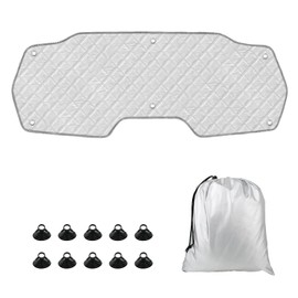 RASHION Sonnenschutz Kompatibel mit Citroen Berlingo Peugeot Partner Opel Combo 2018- fr Heckklappe Thermomatte Auto Innen Sonnenblende