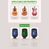 Guitar Tuner Clip-On Tuner Digital Mini Electronic Tuner with LCD