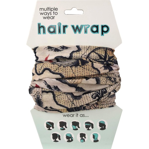Spoontiques Pirate Map Hair Wrap