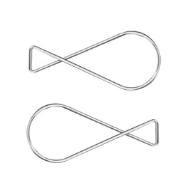 TSJ Suspended Ceiling Hooks with Clip for Teachers Hanging in Classroom Drop Ceiling Tile Grid 100 CT