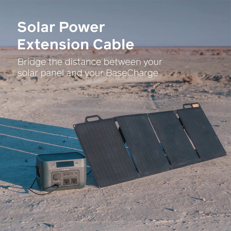 BioLite, Solar Power Extension Cable, Compatible with BioLite BaseCharge Power