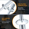 sourcing map 100Pcs 1/8"x3/8" Round Head Closed End Blind Rivets,