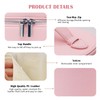 KJMYYXGS Leather Makeup Bag with Dividers Make Up Organizers with