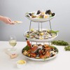 TableTop King 3-Tier Seafood Tower Set with Small Aluminum Trays