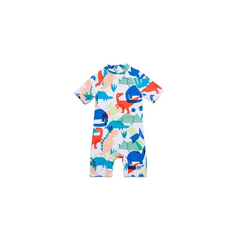 Baby Boy Swimsuits One Piece UPF 50+ Sun Protection Zip