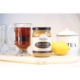 Stockin's Apiaries Raw Wildflower Honey, Unheated and Unfiltered - 17 Ounce Jar