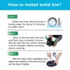 TOCBEUU 9.5x2.5-6.1 Solid Tires for Electric Scooter: Off-Road Replacement Wheels,