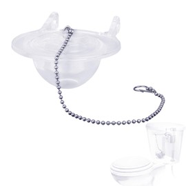 3 Inch Toilet Flapper Replacement, Silicone Toilet Bowl Stopper Flappers Easy to Install Water Conserve Plug Repair Parts Inside Tank Flap Flusher Replacement Kit Fits 3 Inch Flush Valve (Transparent)