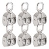 10PCS M15 Pulley Block Stainless Steel Heavy Duty Traction Wheel
