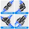 ERGAOBOY Blue 10M Polyurethane PU Air Hose Pipe Tube Kit,10mm