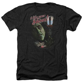 A&E Designs The Wizard of Oz I Like Your Shoes Heather T-Shirt, Black, 2XL