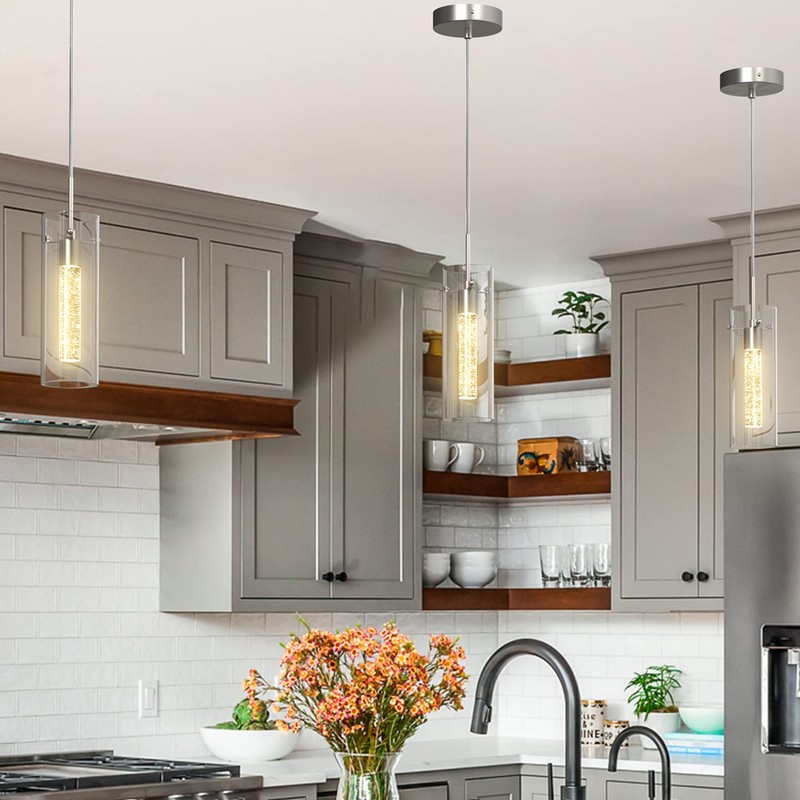Esfos 1 Pack Pendant Ceiling Light Fixture, Pendant Lights for