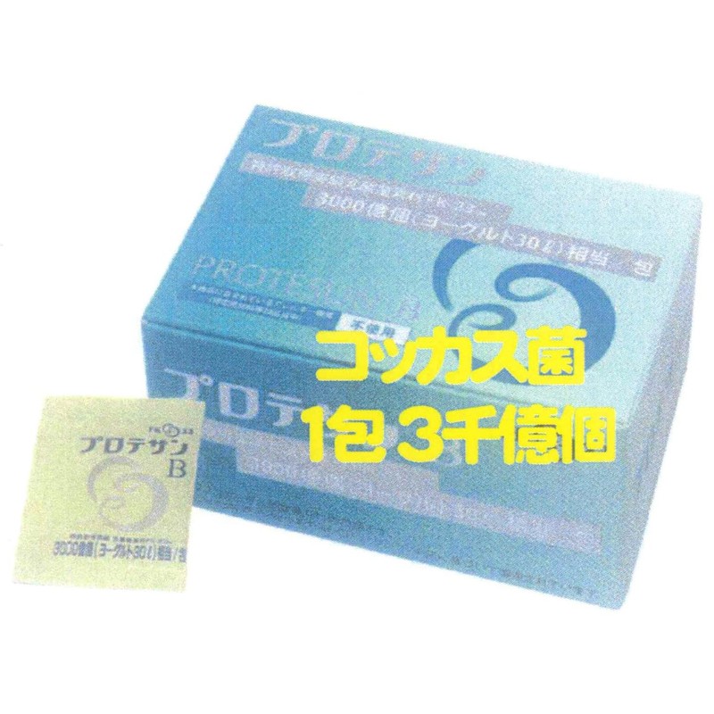 プロテサンB・31包入x1箱・ニチニチ製薬・コッカス菌1包3千億個・濃縮乳酸菌サプリ