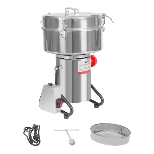 Electric Grain Grinder 5000W 110V Stainless Steel Grinding Machine with