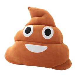 RIHUD Poop Plush Pillow Round Cushion Cute Decorative Stuffed Toy Brown Birthday Gifts for Kids and Friends