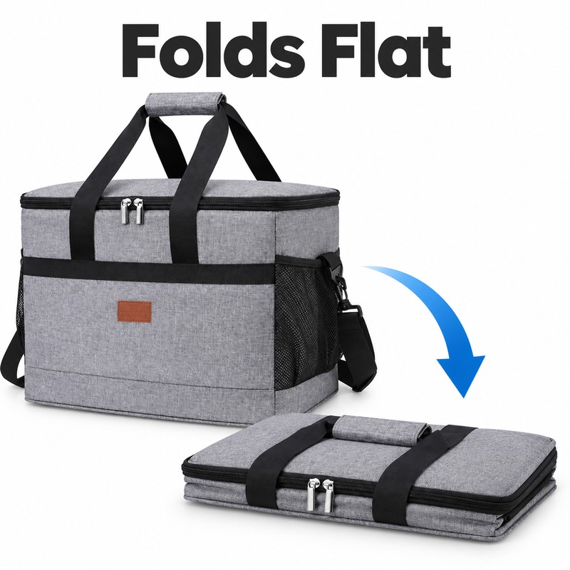 35L Insulated Cooler Bag for Food and Drinks – Collapsible