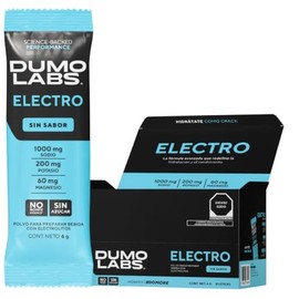 DUMO ELECTRO | Electrolitos Orales en polvo sin azucar | Suplemento Deportivo Premium para Hidratación con Sodio, Potasio y Magnesio | Electrolitos pa