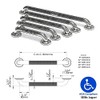 1-1/4" Knurled Grab Bar, ADA Compliant Bath Safety Shower Handrail,