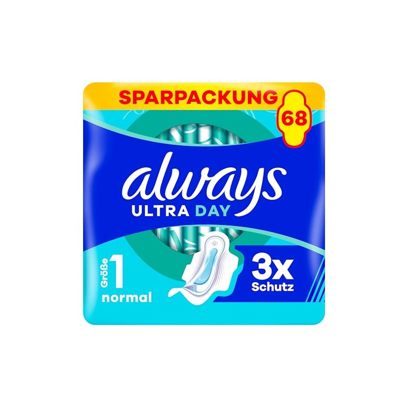Always Ultra Day Sanitary Towels Normal (Size 1) with Wings