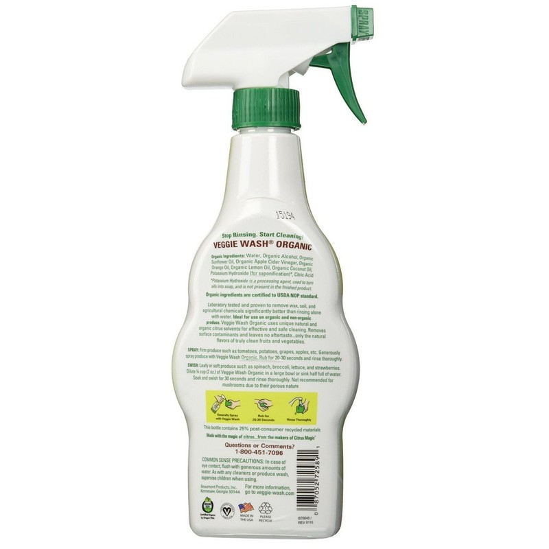 Veggie Wash 2 Pack Organic Fruit and Vegetable Wash, 16