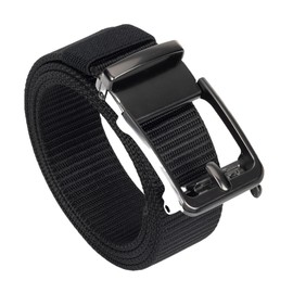 XuoAz Ratchet Tactical Belt for Men - Nylon Web Work Belt with Auto Slide Buckle for Outdoor Hunting Hiking