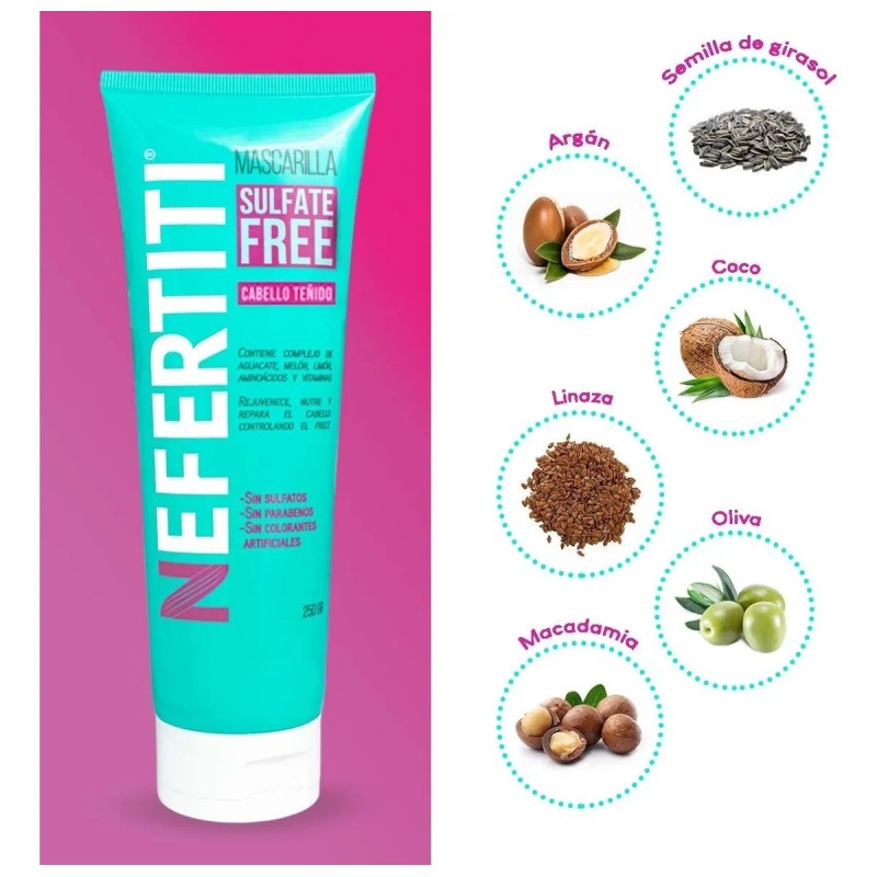 Mascarilla Para Cabello Teido Sin Sulfatos Ni Parabenos