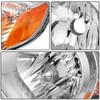 ECCPP Headlight Assembly Pair For Toyota Corolla 2003-2008 Chrome Housing
