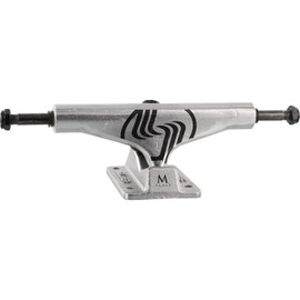 Silver Trucks M-Hollow Polished/Black Skateboard Trucks - 5.0" Hanger 7.75" Axle (Set of 2)