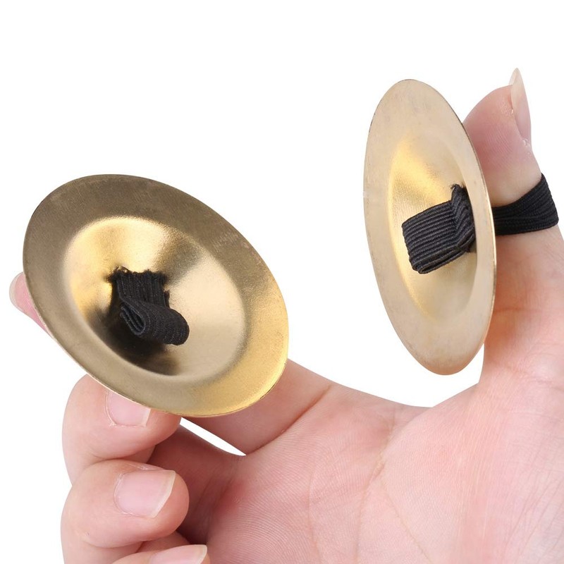 HEEPDD 1 Pair Finger Cymbals, 2in Brass Belly Dancing Finger