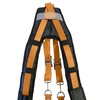 Leather Gold Tool Belt Suspenders 9850-ORN | Adjustable, One Size