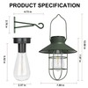 pearlstar Solar Lanterns Outdoor Metal Solar Powered Hanging Lights Waterproof