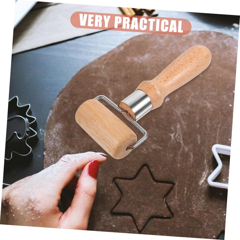 Ipetboom Wooden Rolling Pin Ergonomic Pastry Roller for Baking Smooth