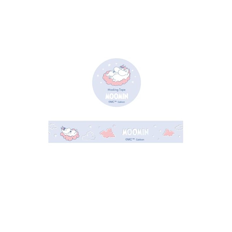 Gakken StaFul Moomin Masking Tape, Aurora Foil, Blue AM04867