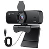 Cámara Web 4K para PC con Micrófono, Enfoque Automático Mejorado,
