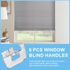 6 Pack Cordless Honeycomb Shade Lift Handles for Graber and