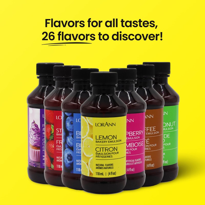 Lorann Oils Lemon Bakery Emulsion: Tangy Lemon Essence, Perfect for
