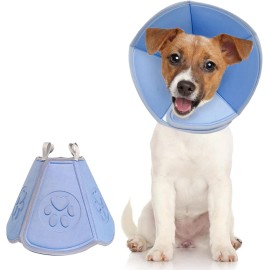 Unknown Adjustable Soft Dog Cone, Recovery Collar for Dog After Surgery Anti-Bite Lick W - S