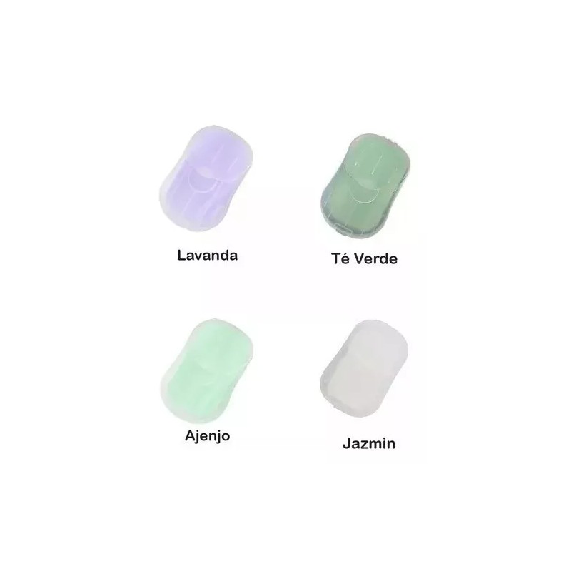 Universo en Linea 5 Estuche Lamina Jabón Limpieza Manos Portátil