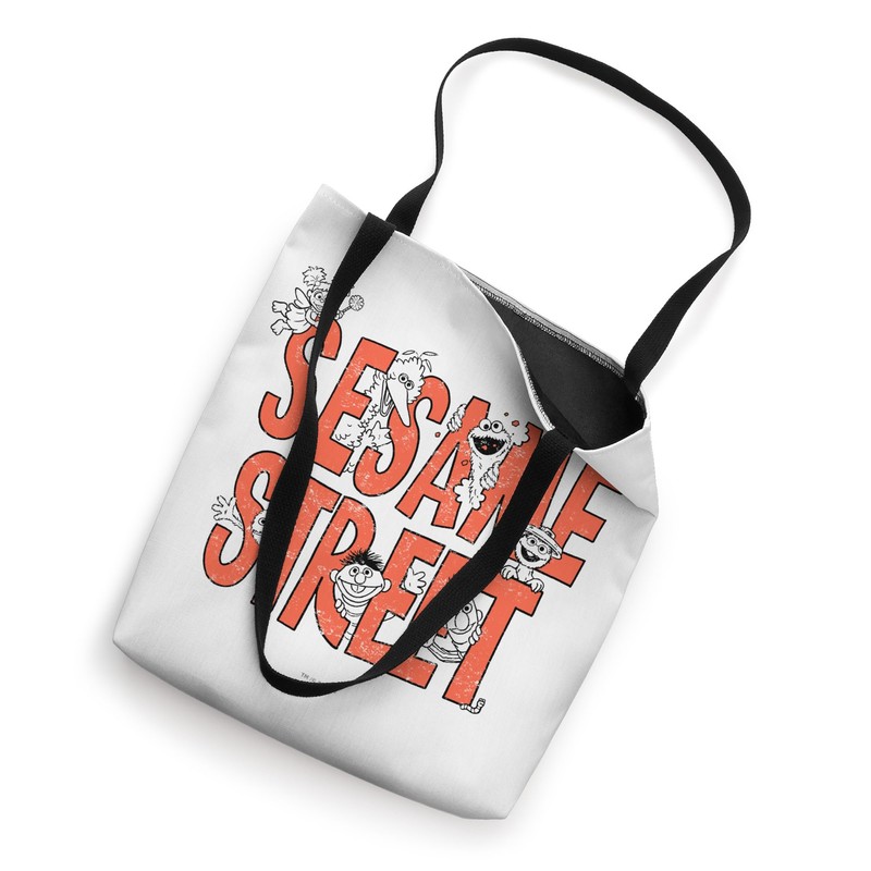 Sesame Street Characters In Letters Tote Bag