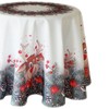 Raebel Christmas Tablecloth, Round, 150 cm, Elk with Red Nose,