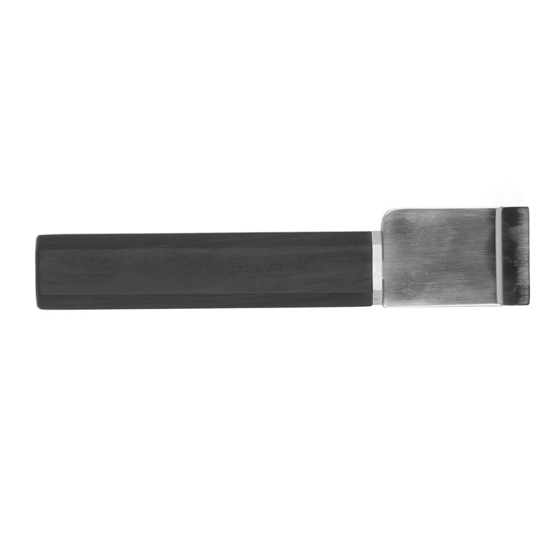 Leather Cutting Knife Stainless Steel Incisive Blade Wooden Handle Glossy