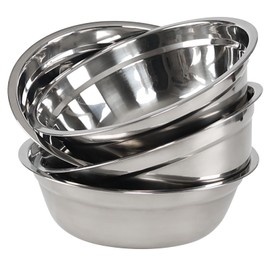 Xyskin Mixing Bowl Set of 4, Stainless Steel Nesting Bowls for Kitchen Baking Serving