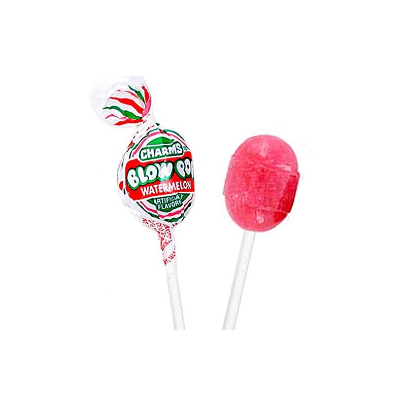 15 Piece Watermelon Charms Blow Pops