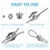 Hsrag 20 Pcs M3 Wire Rope Clamps - Single Bolt