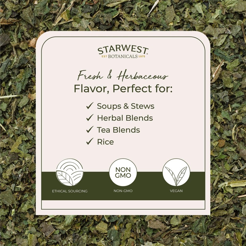 Starwest Botanicals Organic Nettle Leaf - Dried Stinging Nettle, Natural