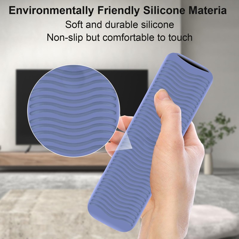 Glow Blue Remote Case for Onn Remote Control, 100026240 Silicone