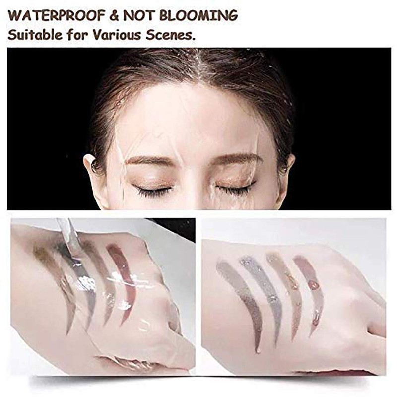 QUEMISS Eyebrow Pen Microblading 4 Fork Tip Eyebrow Pencil Creates