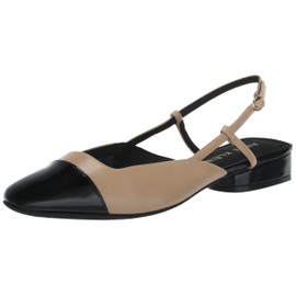Anne Klein Women's Caigan Slingback Flat, Nude Black, 9.5 M
