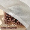 Extra Long Pinch Pleated Natural Cream Linen Curtains 144 Inches